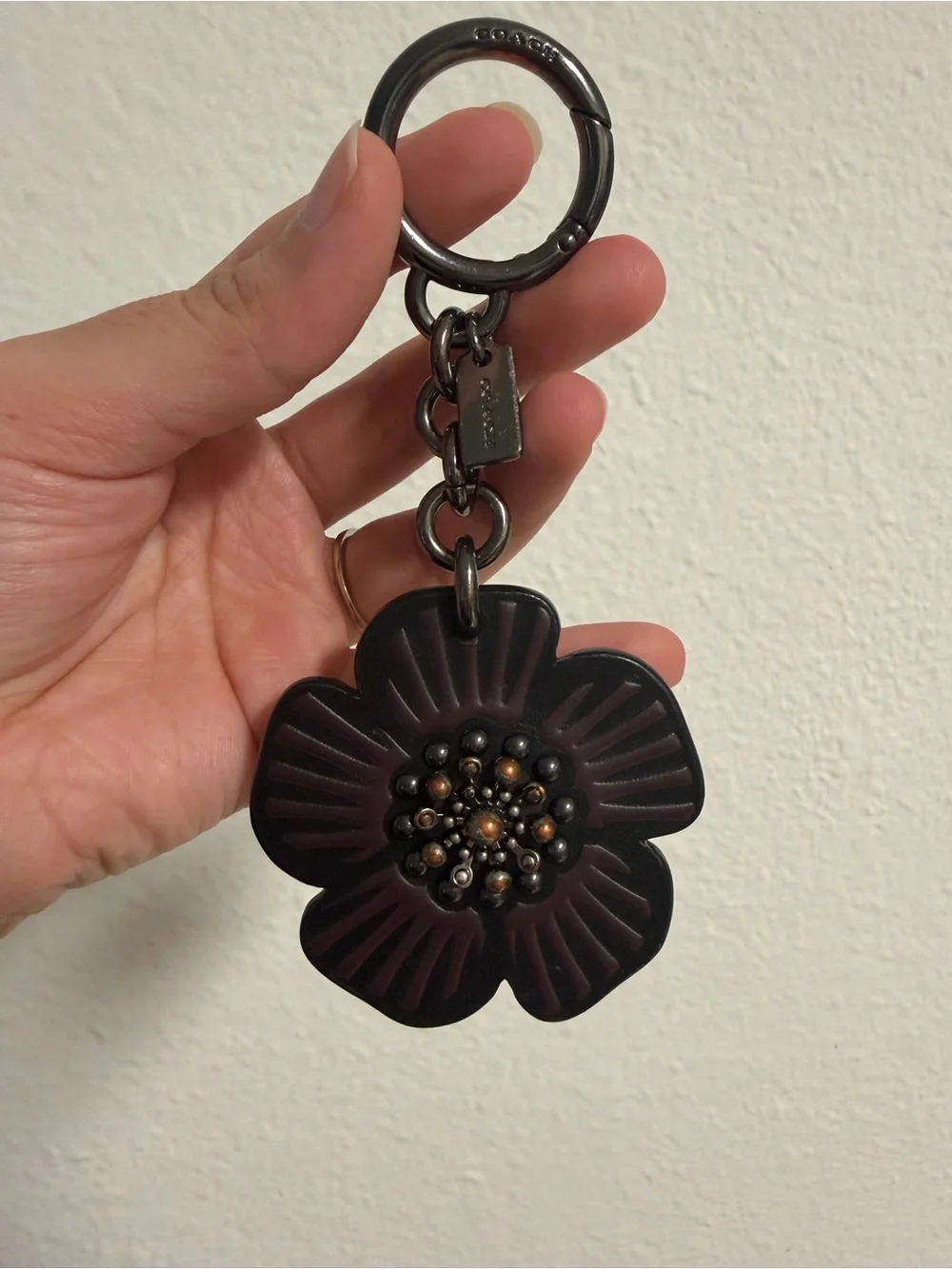 Coach Gunmetal Tea Rose